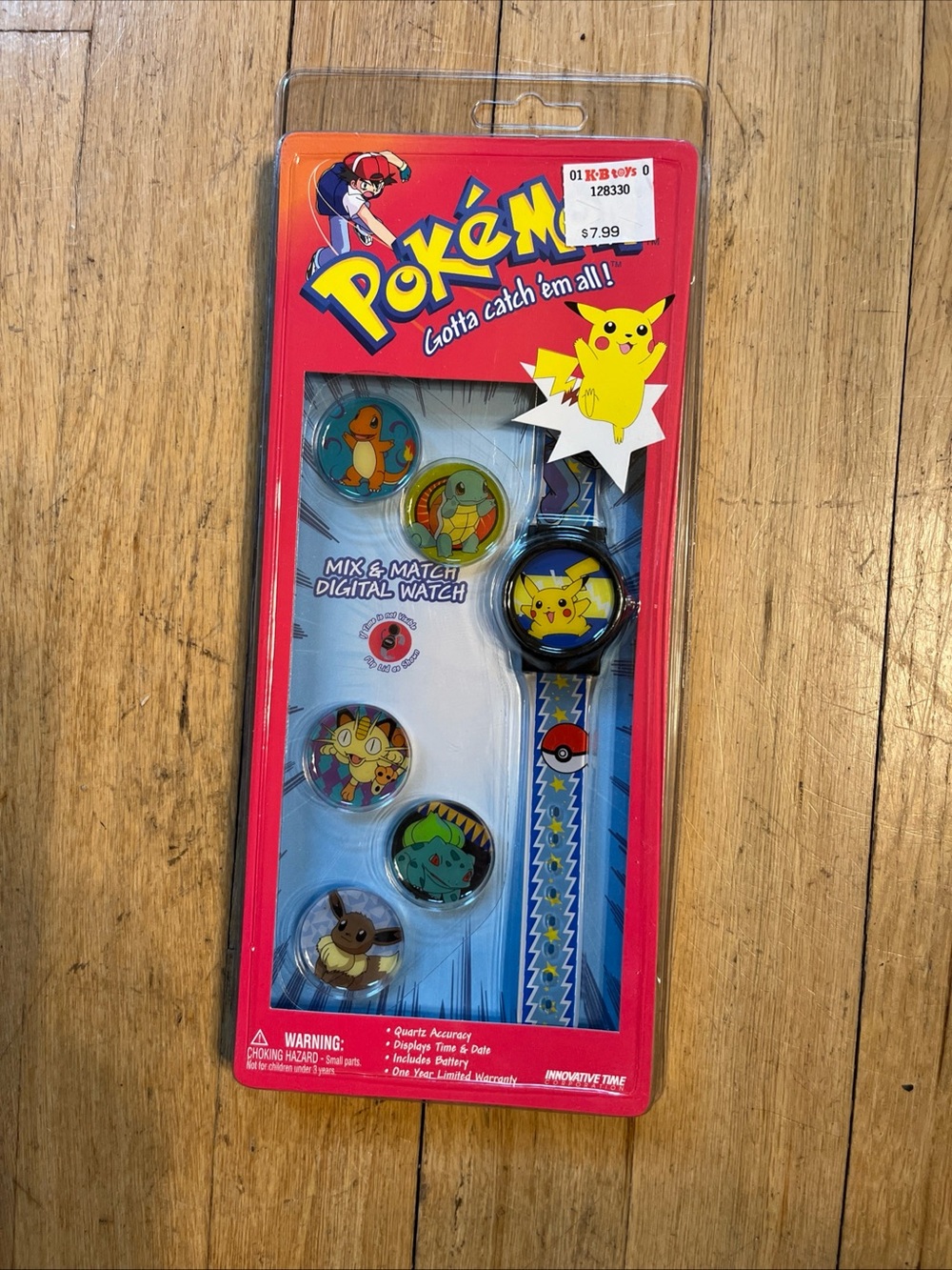 Vintage 1999 NIP Pokemon Mix and match digital watch